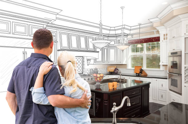 Professional Kitchen Flooring technician working in Frederic, WI